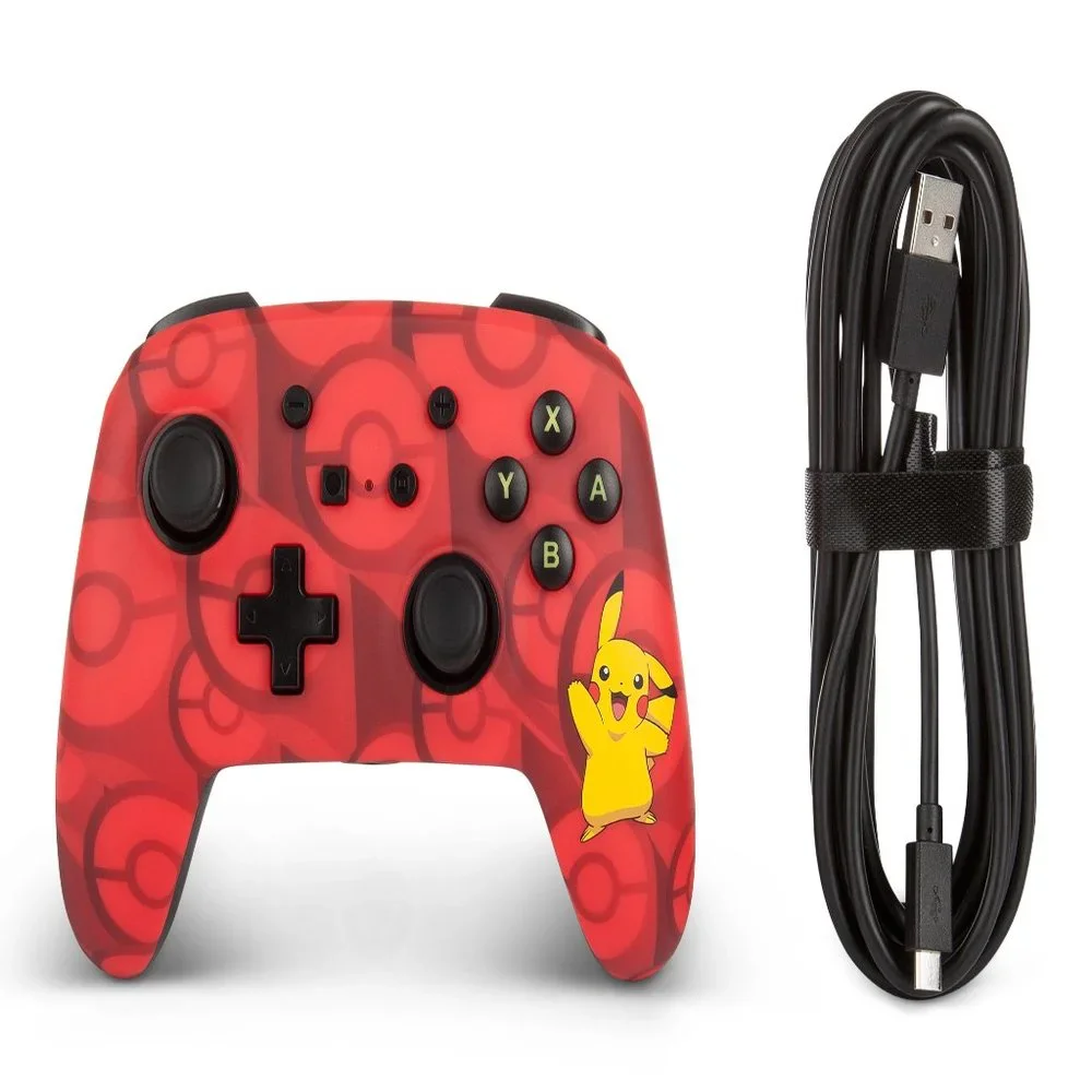 Nintendo Switch Controller Wired Pokemon Pikachu Red Enhanced 10ftUSB New Sealed